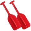 Boat Paddle Collapsible Oar 21'' - 42'', Caneo Paddle for Boat Kayaking Rafting Jet Ski Outdoor Kayak Water Sports, 2 Pack, Red view 1