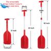 Boat Paddle Collapsible Oar 21'' - 42'', Caneo Paddle for Boat Kayaking Rafting Jet Ski Outdoor Kayak Water Sports, 2 Pack, Red view 2
