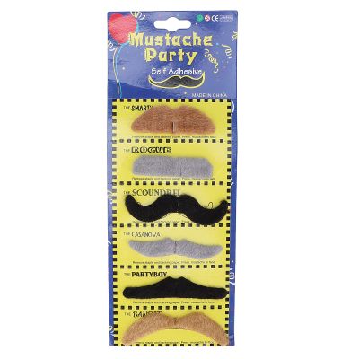 Fake Mustache, Costume Fake Moustache, Fake Mustaches Self Adhesive Party Mustache for Game for Christmas Party Supplies Decorations