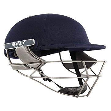 Shrey Pro Guard Air Titanium Cricket Helmet with Mesh Bag,4 Round Men (M), Blue