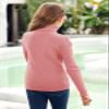 Girls Turtleneck Sweaters Pullover Kids Toddlers Cable Knit Long Sleeve Jumper Tops Pink view 4