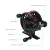 3+1 Bearing All Metal Reel for Ice Fishing Rock Fishing, 5kg/11.0lb Braking Force Wheel Speed Ratio 3.0:1 Double-Speed Fishing Line Reel (Left Hand) view 2