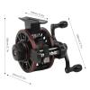 3+1 Bearing All Metal Reel for Ice Fishing Rock Fishing, 5kg/11.0lb Braking Force Wheel Speed Ratio 3.0:1 Double-Speed Fishing Line Reel (Left Hand) view 3