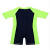 Manyakai Boys Girls One Piece Swimsuit Kids Short Sleeve Rash Guards Swimwear Surfing Wetsuit UPF 50+ Navy Blue&Fluorescen 10-12 Years view 4