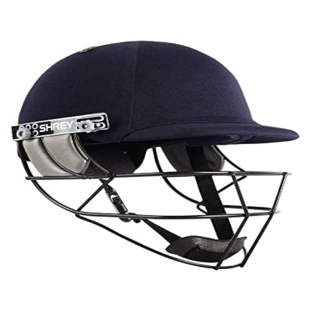 Shrey Premium 2.o Steel Cricket Helmet Professional Grade Men Size Adult (L), Blue, SP2.O_L_10