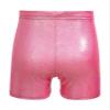 Aislor Girls Metallic Dance Shorts Yoga Sports Cycling Running Shorts Gymnastics Athletic Shorts Tumbling Boxer Bottoms Rose Red A01 4-5 Years view 2
