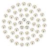 MUUNN 150pcs Tungsten Slotted Beads for Fly Tying, Sink Deeper and Faster 12 Colors/13 Sizes Slotted Tungsten Beads Fly Tying Beads Head Fly Tying Materials(Silver,4.0mm) view 1