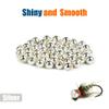 MUUNN 150pcs Tungsten Slotted Beads for Fly Tying, Sink Deeper and Faster 12 Colors/13 Sizes Slotted Tungsten Beads Fly Tying Beads Head Fly Tying Materials(Silver,4.0mm) view 2