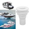 Thru Hull Fitting 11/2in Thru Hull Connector Straight ABS Hose Connection Accessory Replacement Boats Marines(White) view 2