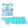 Manyakai Kids Girls Bathing Suit 3 Piece Ruffle Tankini Set Floral Beach Swimsuit Summer Swimwear Green 4 Years view 4