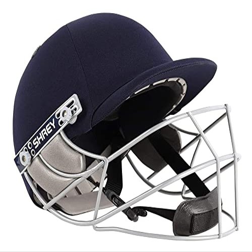 Shrey Match 2.0 Steel Cricket Helmet with 4 Round Adult Sets Men (S) Blue SMS2.O_S_8 Match Steel 2.0