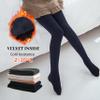 LOLANTA Winter Tights for Girls Stockings Warm Fleece Lined Footed Leggings High Waist Pantyhose(Navy,6-8Y) view 2