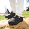 Men's Orthopedic Slip On Loafers Walking Arch Support Shoes: Comfortable Knee Pain Supportive Canvas Loafers, Comfy Driving Sneakers for Extra Cushioning and Pain Relief Black Size 10.5 view 2
