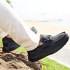 Men's Orthopedic Slip On Loafers Walking Arch Support Shoes: Comfortable Knee Pain Supportive Canvas Loafers, Comfy Driving Sneakers for Extra Cushioning and Pain Relief Black Size 10.5 view 3