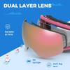 OMID Kids Ski Goggles, Anti-fog UV Protection Snow Goggles for Youth Boys Girls view 3