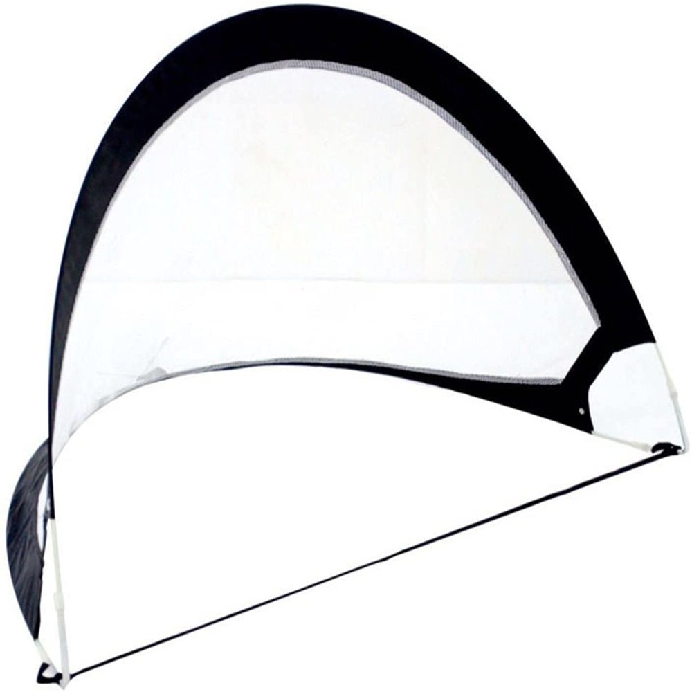 LSDRALOBBEB Mini Soccer Goal Portable Soccer Net Pop Up Goal Nets Foldable Football Net Goal Gate Soccer Ball Practice Gate Children Soccer Goal 1110(Color:Black)