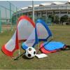 LSDRALOBBEB Mini Soccer Goal Portable Soccer Net Pop Up Goal Nets Foldable Football Net Goal Gate Soccer Ball Practice Gate Children Soccer Goal 1110(Color:Black) view 4