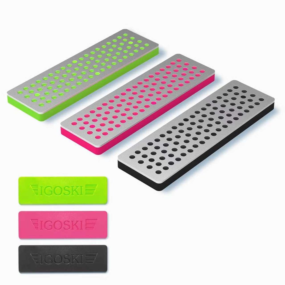IGOSKI Snowboard Ski Edge Bevel Tuning ski Wax kit Diamonds 3 Pieces Diamond File 240 Grit 500 Grit 1000 Grit for Skier