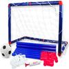 LSDRALOBBEB Mini Soccer Goal Portable Soccer Net Pop Up Goal Nets Mini Portable Soccer Training Kids Soccer Goal Set Folding Football Door Soccer Gate with Net Ball and Pump 1110(Color:As Show) view 1