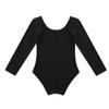 Fldy Kids Girls Basic Long Sleeves Leotard Ballet Dance Gymnastics Leotard Bodysuit Dancewear One Piece Outfit Black 8 Years view 4