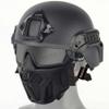 Tactical Airsoft PJ Helmet,and Full Face Protection Airsoft Mask with Detachable Anti-Fog Goggles for Airsoft Paintball CS Games view 1