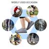 VBoo Waterproof Shoe Covers, Non-Slip Water Resistant Overshoes Silicone Rubber Rain Shoe Cover Outdoor cycling Protectors apply to Men, Women, Kids (Large, Gray) view 2