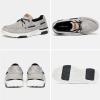 OrthoComfoot Men's Orthopedic Slip On Loafers Walking Shoes: Comfortable Boat Shoes Plantar Fasciitis for Travel, Style, Breathable Arch Support Work Shoes for Plantar Fasciitis Light Grey Size 7.5 view 4