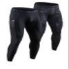 DEVOPS 2 Pack Men's Compression Pants Athletic Leggings with Pocket (Large, Black/Camo Black) view 1