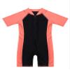Manyakai Boys Girls One Piece Swimsuit Kids Short Sleeve Rash Guards Swimwear Surfing Wetsuit UPF 50+ Watermelon Red&Black 3-4 Years view 3