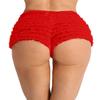 Aislor Women's Ruffled Lace Frilly Knickers Panties Bloomers Underwear Boy Shorts Rave Dance Hot Pants Red One_Size view 4