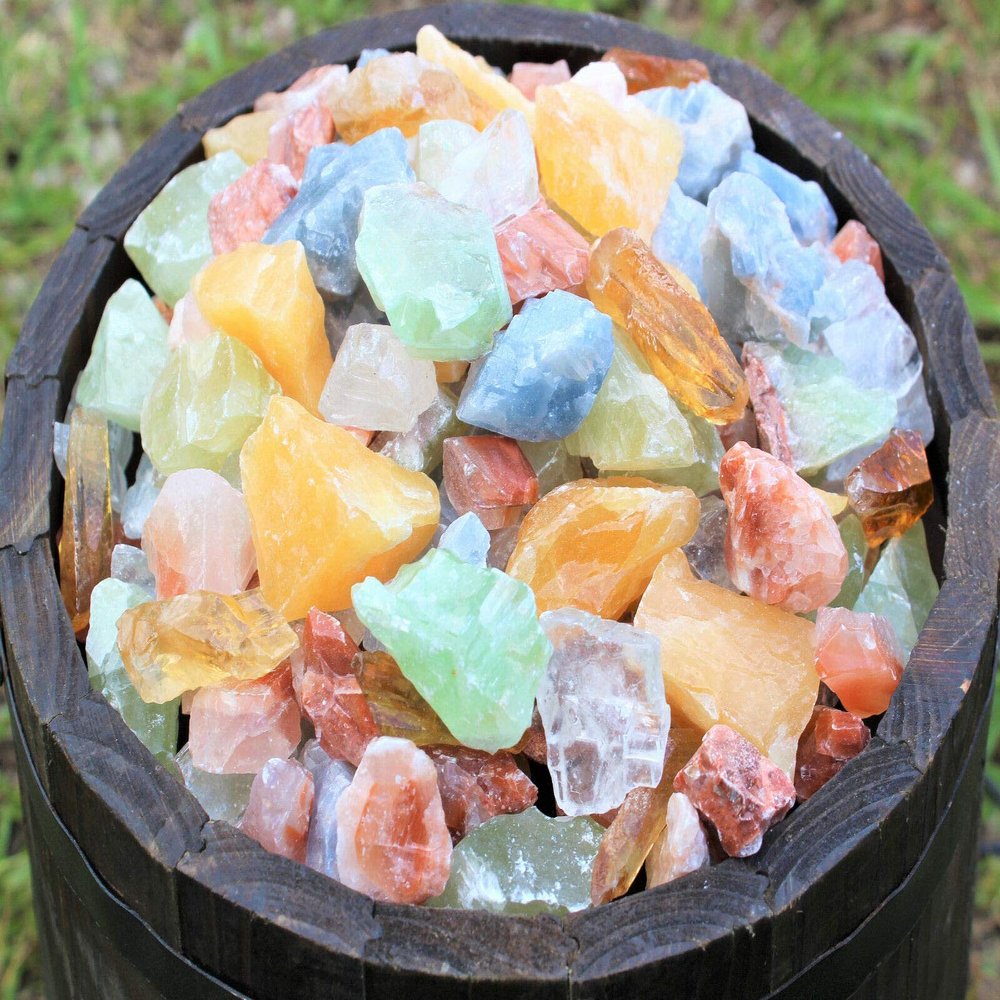 750 Carat Lot Mixed Assorted Calcite (Rough Raw Crystal Gemstone Mineral)