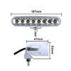 BIGLIONX 6.5 Inch Flood LED Light Bar, 2 PC 80W 8600LMS Slim Deck Dock Marine Lamp, IP69K 12V 24V Super Bright for Boat Truck Off-Road Car SUV (White) view 2