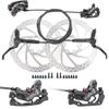 JFOYH 4-Piston MTB Hydraulic Brake Set with 160mm Floating Disc Rotors, Front and Rear Hydraulic Disc Brake Kit for MTB(Pre-Bled, Left-Front/Right-Rear) view 1