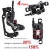 JFOYH 4-Piston MTB Hydraulic Brake Set with 160mm Floating Disc Rotors, Front and Rear Hydraulic Disc Brake Kit for MTB(Pre-Bled, Left-Front/Right-Rear) view 3