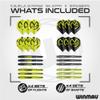 Winmau Michael Van Gerwen MvG Softip Gift Set - 50 Piece Darts Set with 4 Sets of Shafts, 4 Sets of Flights Plus Accessories view 3