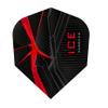 Harrows Ice Recut | 100 Micron Dart Flights, 5 Sets of 3 Flights, Standard No. 6, Red view 1