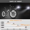 Bike Spoke Reflector, 48Pcs 360 Visibility Bike Spoke Reflectors, Waterproof Bicycle Reflective Clips Warning Spoke Lights Covers- Fit for Mountain and Road Bikes (1.9-2.4mm) view 3