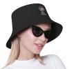911 343 Fallen Firefighters Remembrance Bucket Hat Foldable Beach Sun Hats Fisherman Hats for Men Black view 4