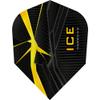 Harrows Ice Recut | 100 Micron Dart Flights, 3 Sets of 3 Flights, Standard No. 6, Yellow view 1