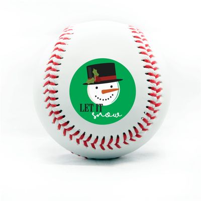 Christmas Personalized Printed Baseball - Best Holiday Season Printed Gift Custom Baseball -Official Size -Happy Holidays Present- Gifts for Women Gifts for Men