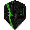 Harrows Ice Recut | 100 Micron Dart Flights, 5 Sets of 3 Flights, Standard No. 6, Green view 1