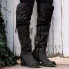 Bcshiye Women's Over the Knee Boots Suede High Chunky Heels Thigh High Fashion Boots Winter Over Knee Long Boots view 2