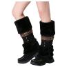 Bcshiye Women's Winter Snow Boots Retro Mid-Calf Fur Lined Warm Shoes Fashion Cold-Resistant Outdoor Knee High Boots view 1