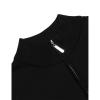 Kaxiya2021 Men's Quarter Zip Sweater Solid Mock Neck Slim Fit Pullover Long Sleeve Lightweight Soft Casual 1/4 Zip Jumpers (Black,XX-Large) view 4