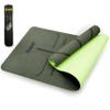 Robust Non-Slip Yoga Mat with Strap, TPE Eco-Friendly Workout Mat for Yoga with Position Lines and Texture Surface, Gym Mat for Women Men, Pilates and Exercises Anti Tear Sweat Proof Exercise Mat view 1