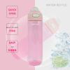DEARART 2-Pack 26oz Grey Water Bottle and Pink Water Bottles Without Straw, AUTOSPOUT BPA FREE Has Handle Easy Carried, Suit Office Gym Work School Travel etc. view 4