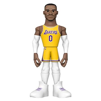 Funko Pop Gold: Lakers - Russell Westbrook 5" - 1/6 Odds for Rare Chase Variant - (Styles May Vary) - NBA - Collectable Vinyl Action Figure - Birthday Gift Idea - Official Merchandise and Display