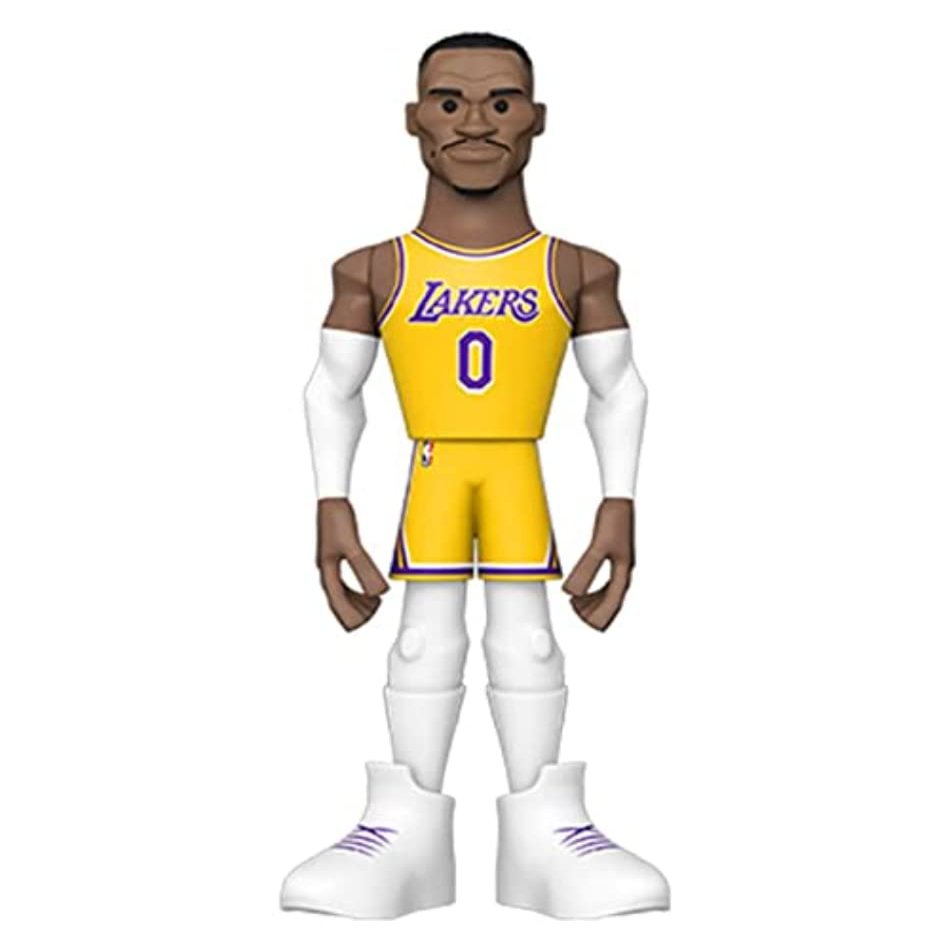 Funko Pop Gold: Lakers - Russell Westbrook 5" - 1/6 Odds for Rare Chase Variant - (Styles May Vary) - NBA - Collectable Vinyl Action Figure - Birthday Gift Idea - Official Merchandise and Display