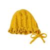 FASHIXD Baby Girl Winter Hat Toddler Beanie Hats Cute Ruffle Warm Knit Hat for Toddler Girls Boys 6Months-3Y (Yellow) view 3