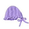 Baby Girl Winter Hat Toddler Beanie Hats Cute Ruffle Warm Knit Hat for Toddler Girls Boys 6Months-3Y (Purple) view 3